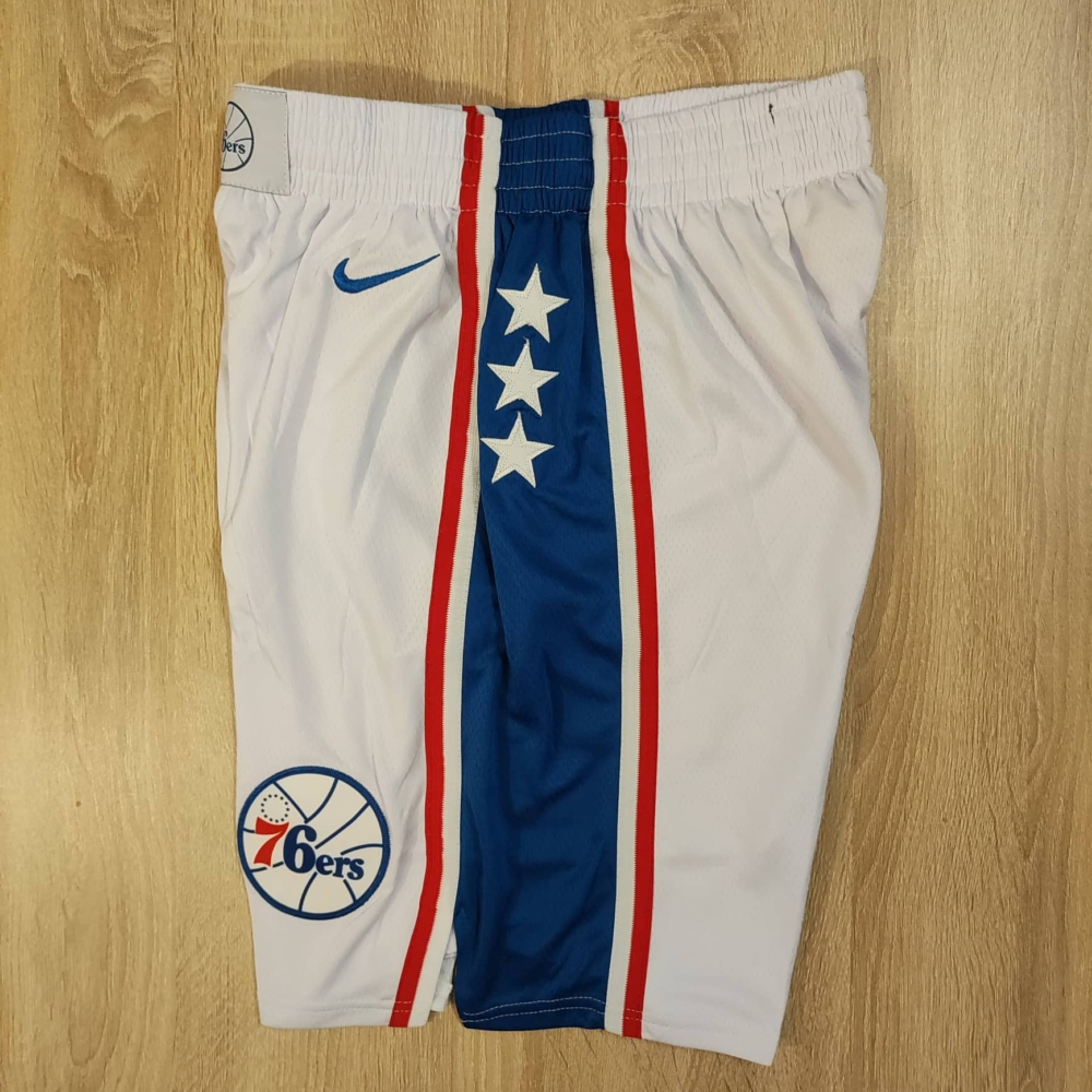 Kép 4/4 - Philadelphia 76ers New Era fehér kosaras rövidnadrág