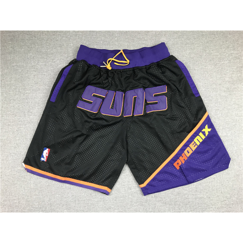 Kép 1/5 - Phoenix Suns fekete Just Don zsebes kosaras rövidnadrág