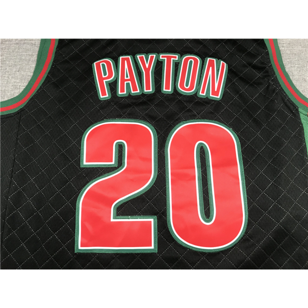 Kép 4/4 - Gary PAYTON Black Seattle Supersonics retro mez