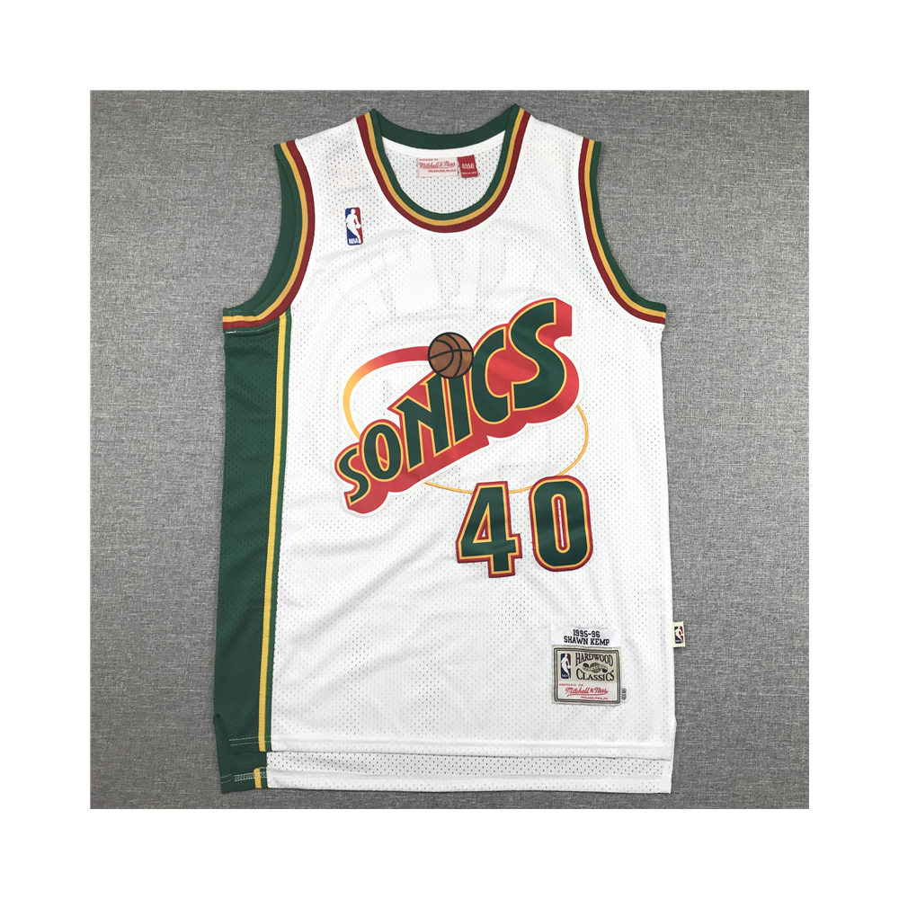 Kép 1/4 - Shawn KEMP Home Seattle Supersonics retro mez
