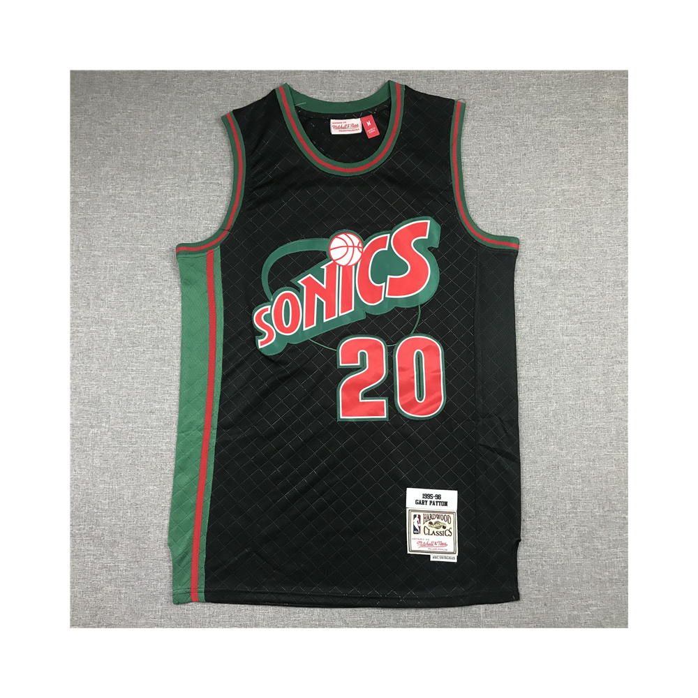Kép 1/4 - Gary PAYTON Black Seattle Supersonics retro mez