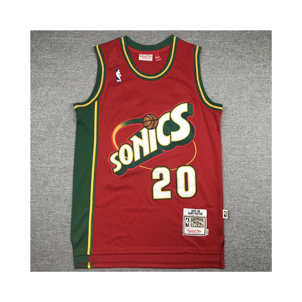 Kép 1/4 - Gary PAYTON Red Seattle Supersonics retro mez