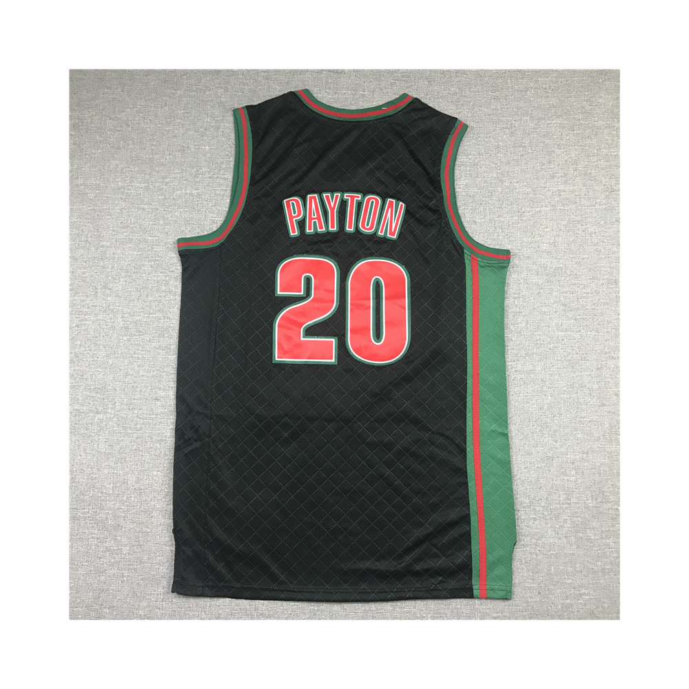 Kép 2/4 - Gary PAYTON Black Seattle Supersonics retro mez