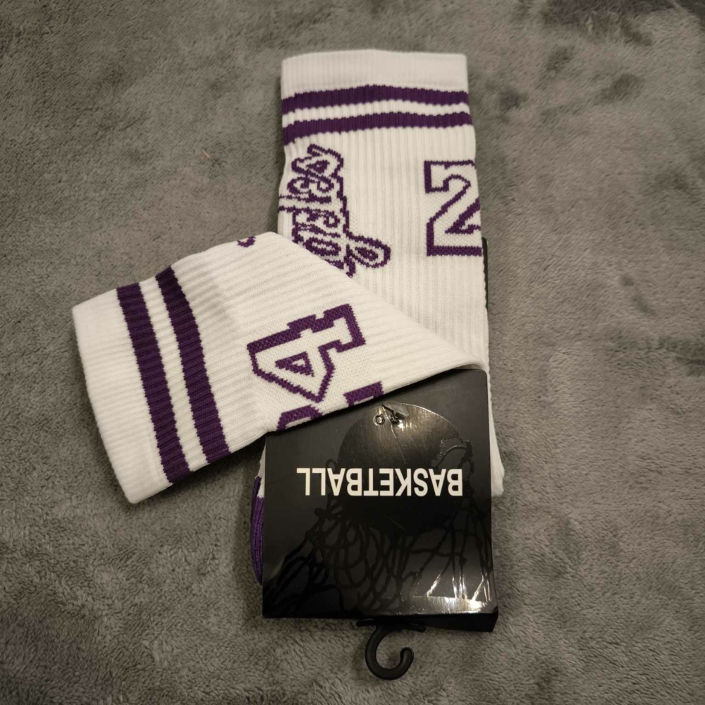 Kép 3/5 - Kobe BRYANT fehér #24 Los Angeles zokni