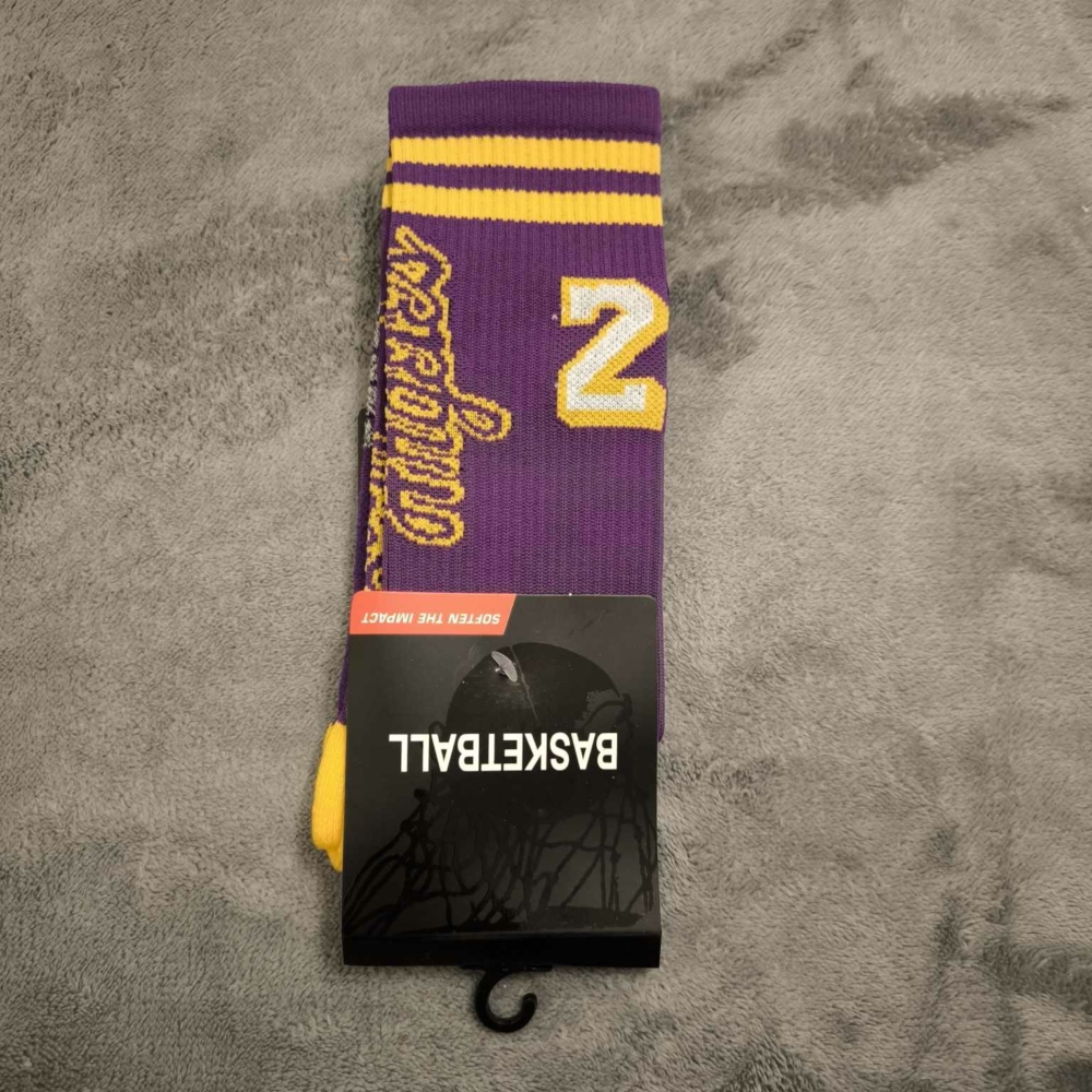 Kép 2/4 - Lebron JAMES #23 Los Angeles sárga zokni