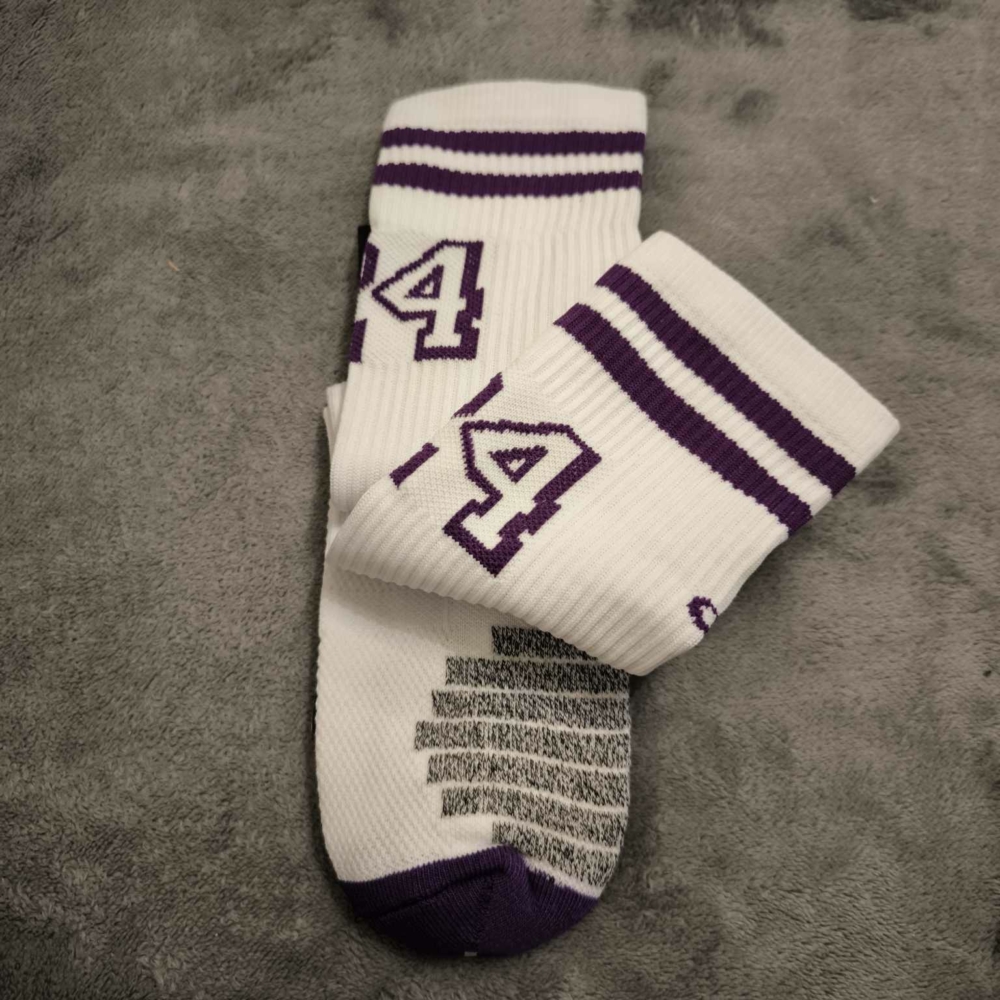Kép 5/5 - Kobe BRYANT fehér #24 Los Angeles zokni