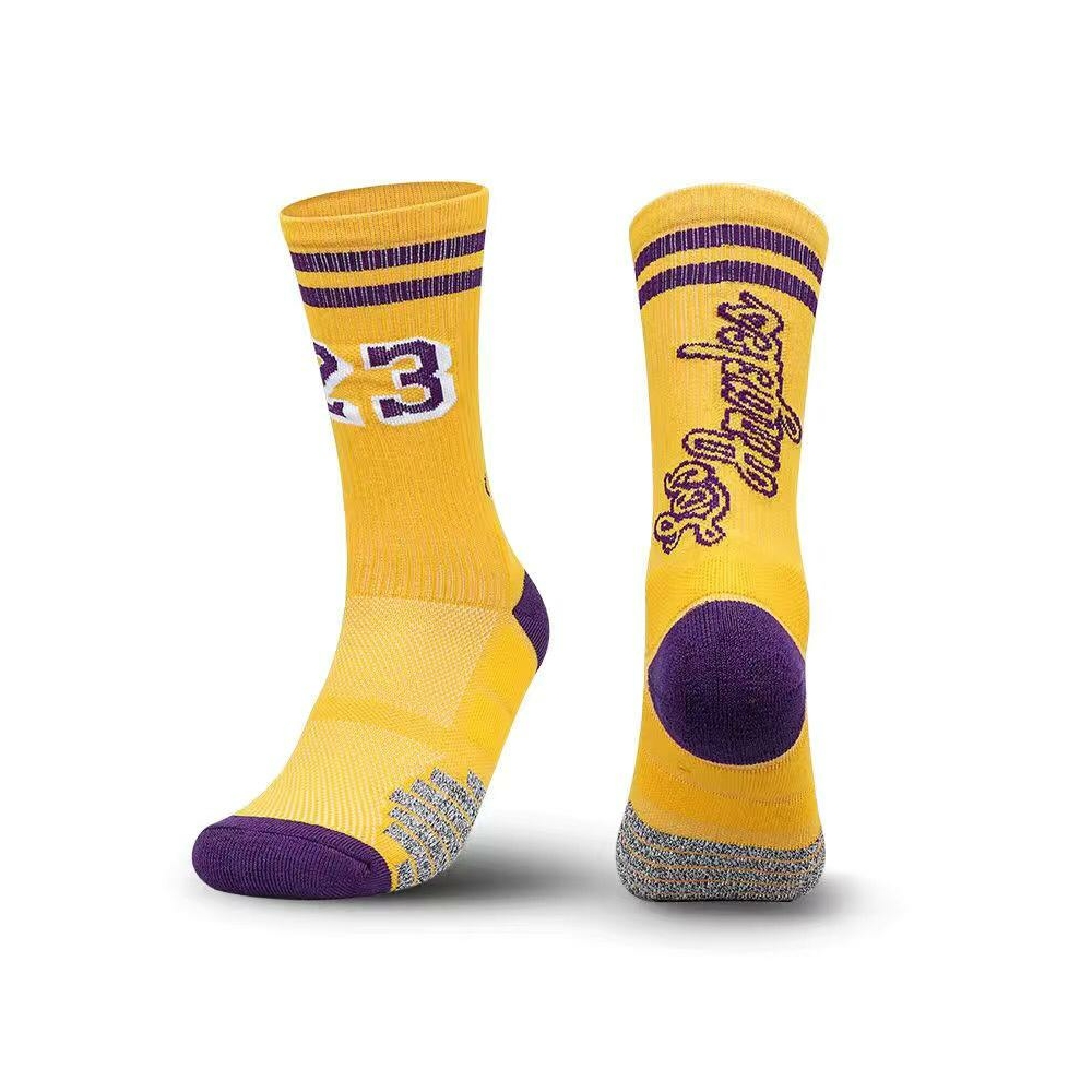 Kép 1/5 - Lebron JAMES #23 Los Angeles sárga zokni