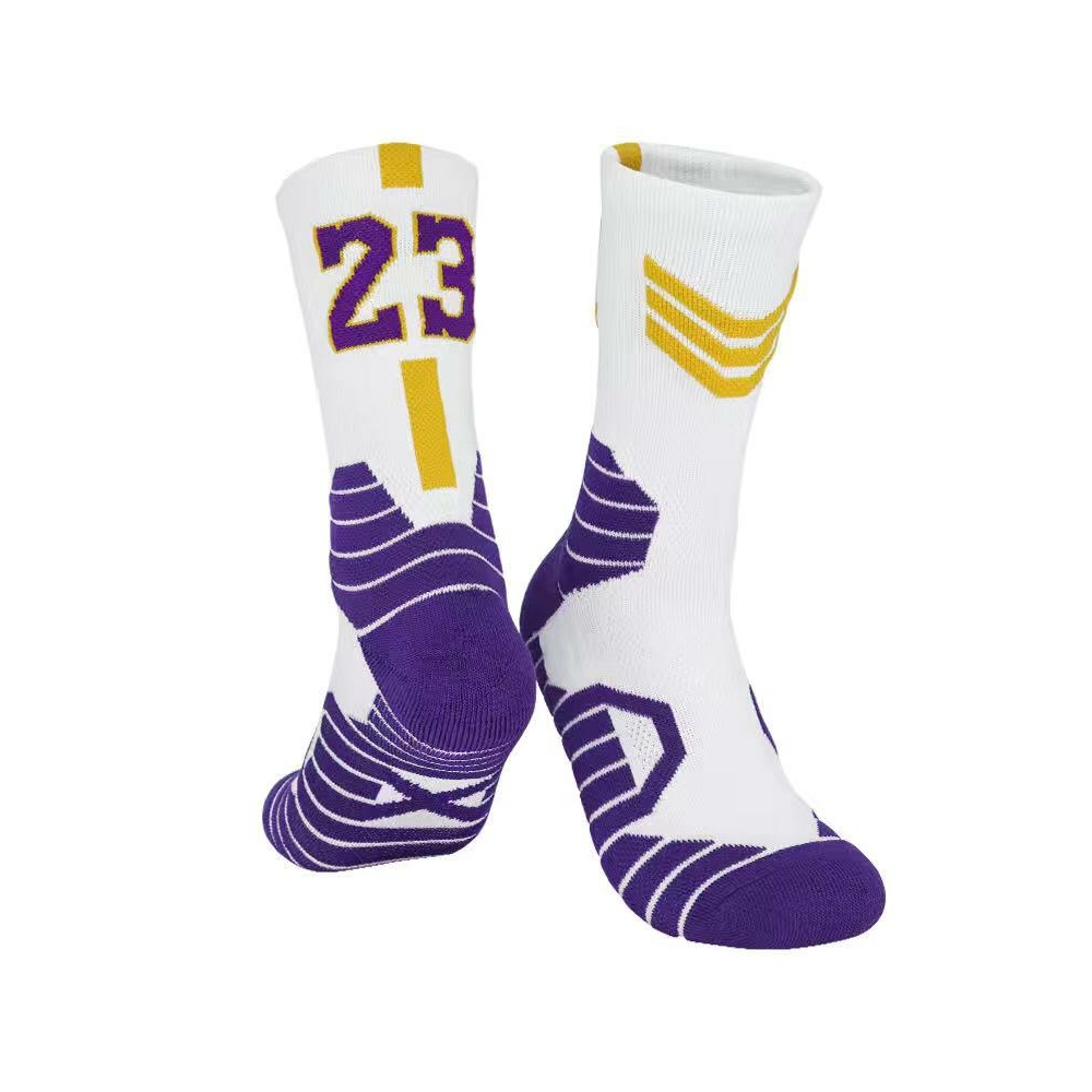 Kép 1/4 - Lebron JAMES fehér-lila zokni