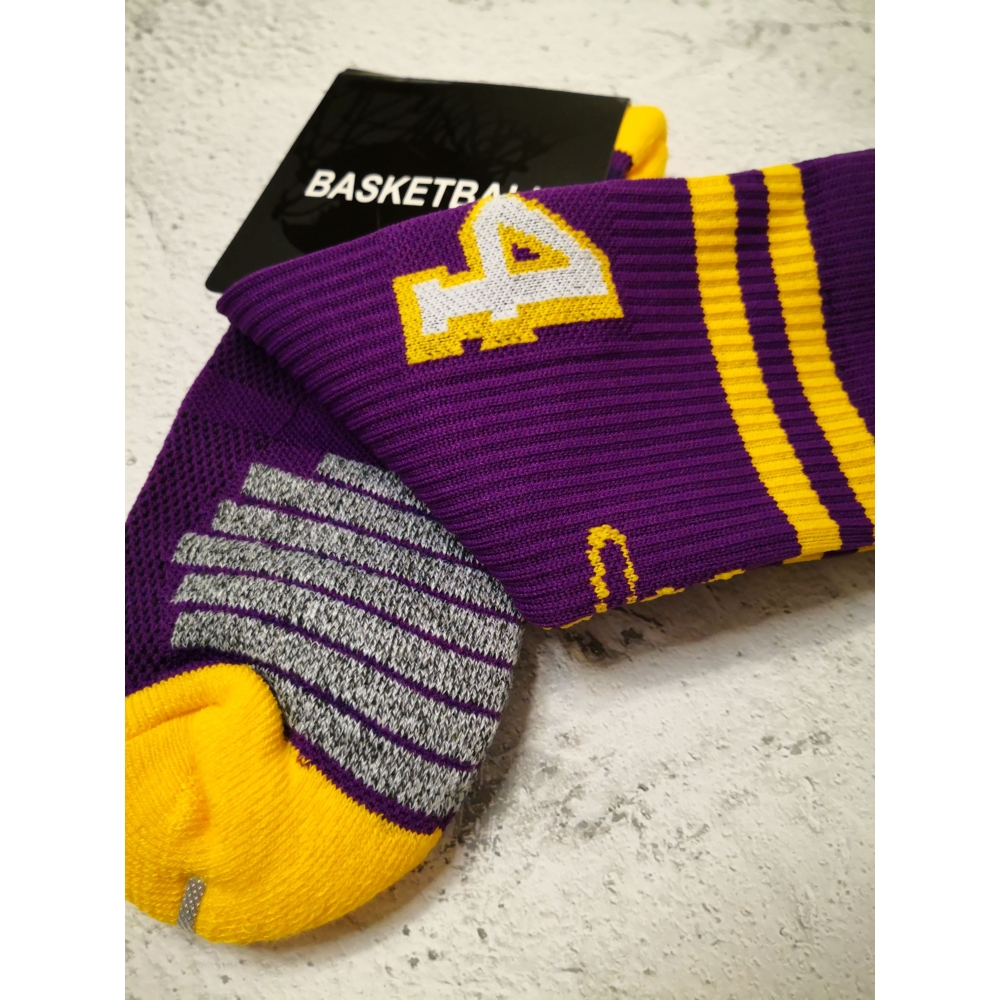 Kép 2/3 - Kobe BRYANT lila #24 Los Angeles zokni
