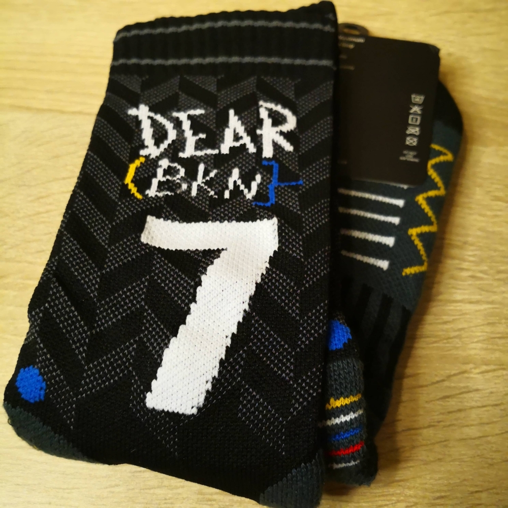 Kép 2/4 - Kevin DURANT fekete Brookly Nets City Edition zokni