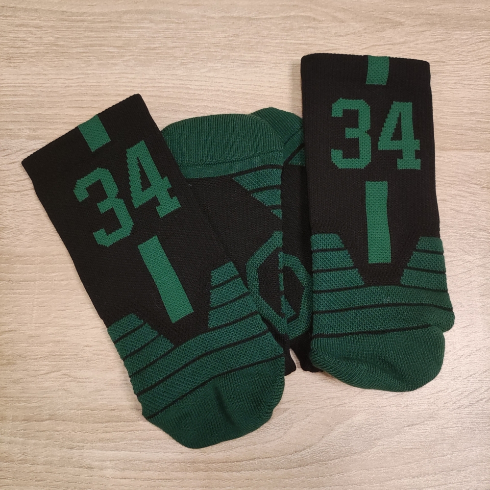Kép 2/4 - Giannis ANTETOKOUNMPO fekete-zöld zokni