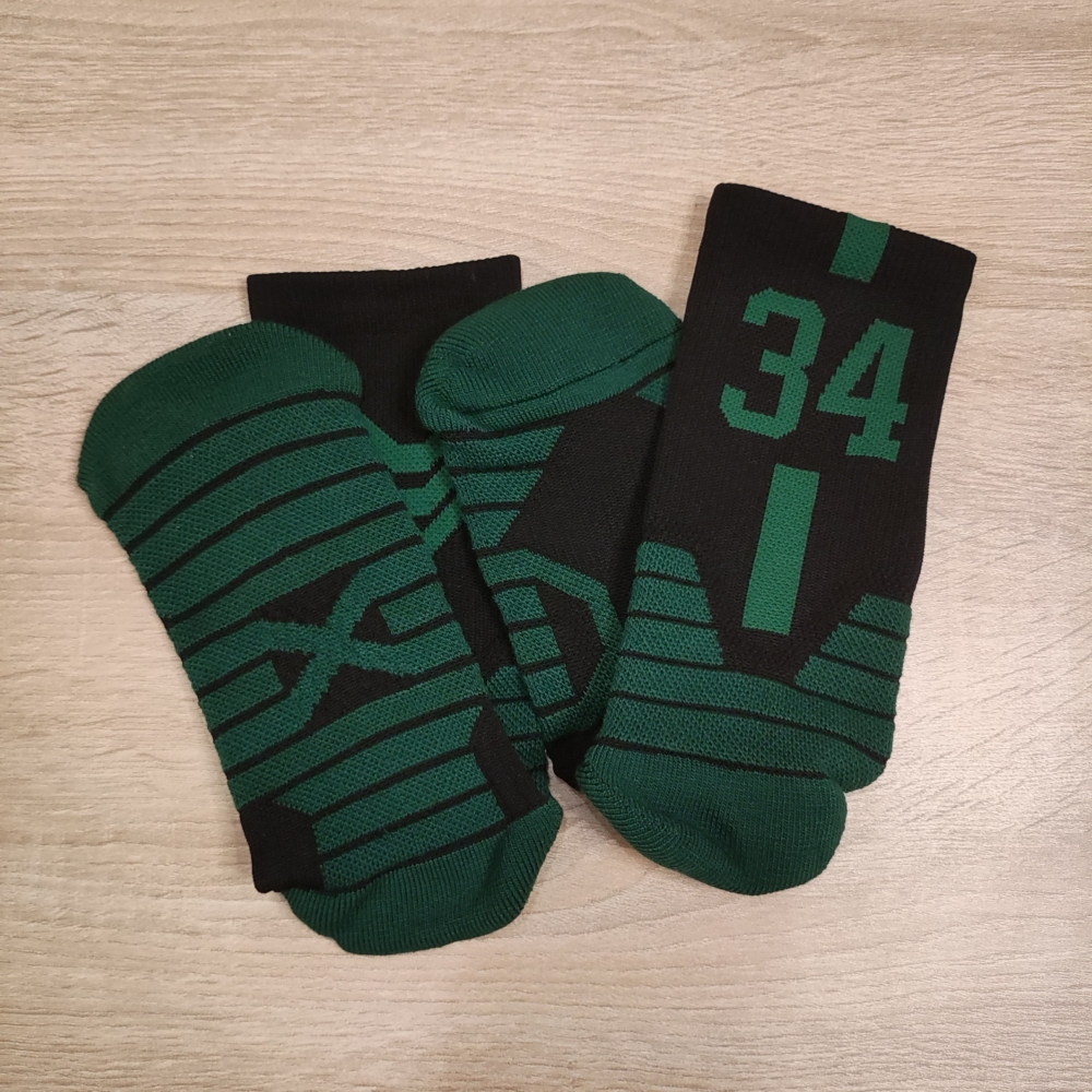 Kép 3/4 - Giannis ANTETOKOUNMPO fekete-zöld zokni
