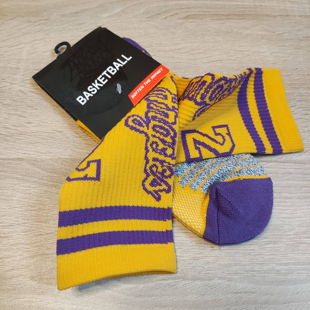 Kép 3/5 - Kobe BRYANT sárga #24 Los Angeles zokni