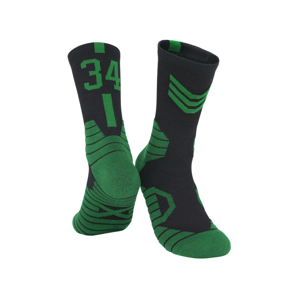 Kép 1/4 - Giannis ANTETOKOUNMPO fekete-zöld zokni