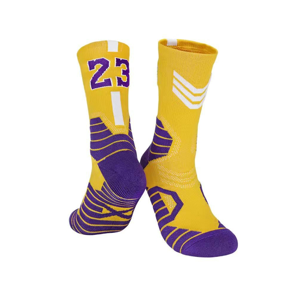 Kép 1/5 - Lebron JAMES sárga zokni