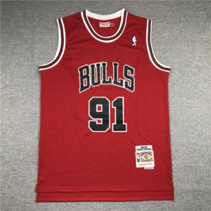 Dennis RODMAN piros Bulls vintage mez (KÉSZLETEN)
