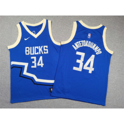 Giannis ANTETOKOUNMPO 2024 city edition Bucks mez (GYEREK)