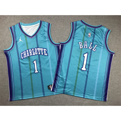 LaMelo Ball City Edition Charlotte Hornets mez (GYEREK)