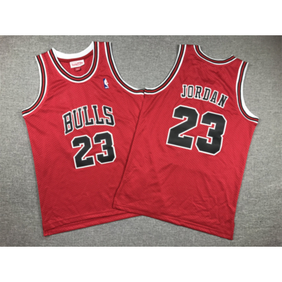Michael JORDAN piros Bulls vintage mez (GYEREK) (KÉSZLETEN)