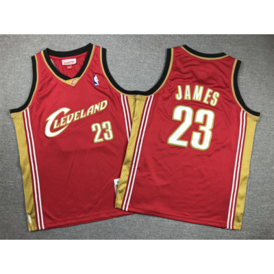 Lebron JAMES bordó Cleveland mez (GYEREK)