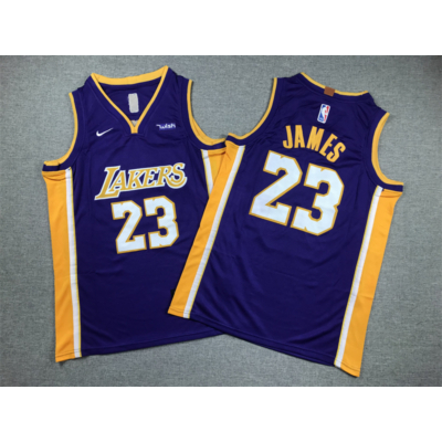 Lebron JAMES lila Lakers mez #23 (GYEREK)