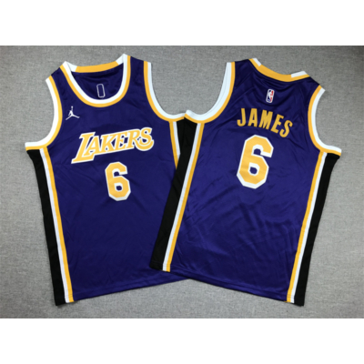 Lebron JAMES sárga Lakers mez #6 (GYEREK)(KÉSZLETEN)