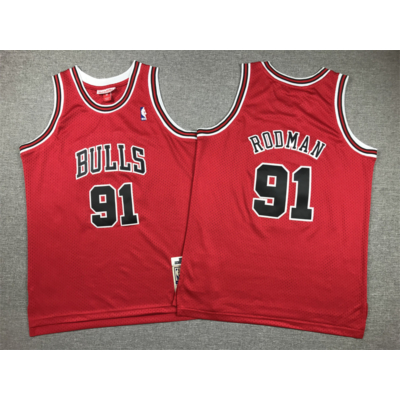 Dennis RODMAN piros Chicago Bulls vintage mez (GYEREK)