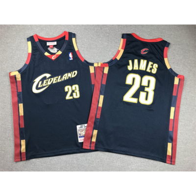 Lebron JAMES sötétkék Cleveland mez (GYEREK)