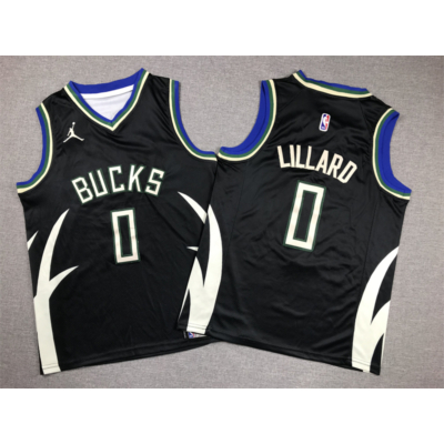 Damian LILLARD Statement Edition Milwaukee Bucks mez (GYEREK)