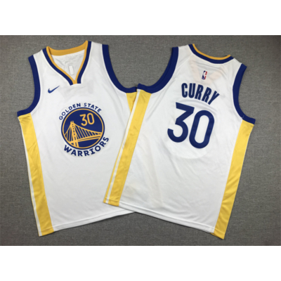 Stephen CURRY fehér Golden State Warriors mez (GYEREK)(KÉSZLETEN)