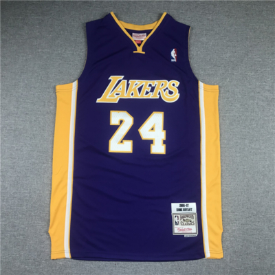 Kobe BRYANT 2006-07 lila Los Angeles Lakers mez #24