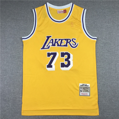 Denis RODMAN sárga retro Los Angeles Lakers mez (m&n)