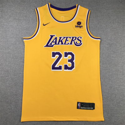 Lebron JAMES sárga 2023-24 Los Angeles Lakers mez #23 (KÉSZLETEN)