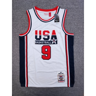 Michael JORDAN fehér 1992 USA vintage mez (KÉSZLETEN)