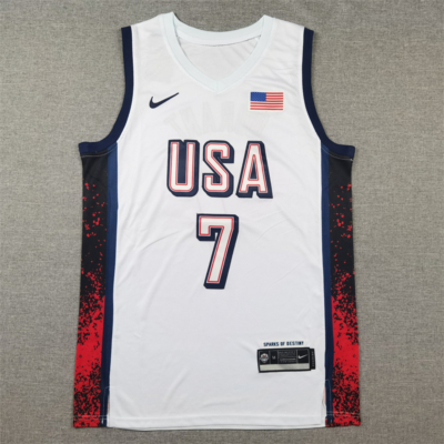 Kevin DURANT 2024 fehér USA válogatott mez