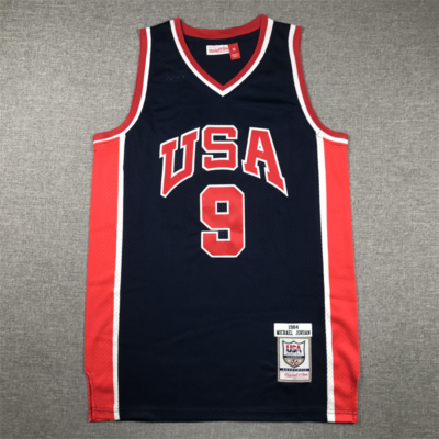 Michael JORDAN sötétkék 1984 USA vintage mez