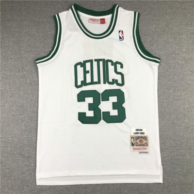 Larry BIRD Classic 1985-86 Boston Celtics fehér mez
