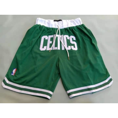 Boston Celtics Classic Just Don zöld zsebes kosaras rövidnadrág