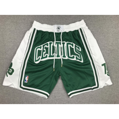 Boston Celtics Classic Just Don zöld-fehér zsebes kosaras rövidnadrág