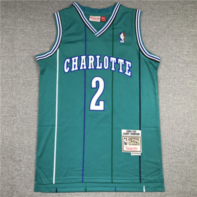 Larry JOHNSON classic Charlotte Hornets mez