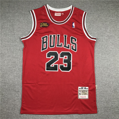 Michael JORDAN piros 97-98 The Finals Chicago Bulls vintage mez