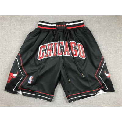 Chicago fekete Just Don zsebes rövidnadrág