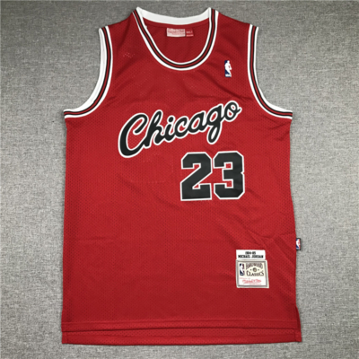 Michael JORDAN piros 84-85 Rookie Chicago Bulls vintage mez