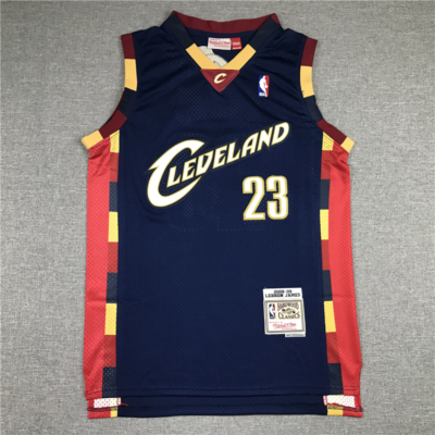 Lebron JAMES sötétkék Cleveland vintage mez