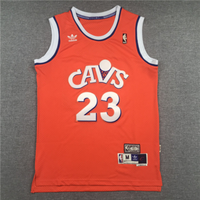 Lebron JAMES narancs CAVS vintage mez