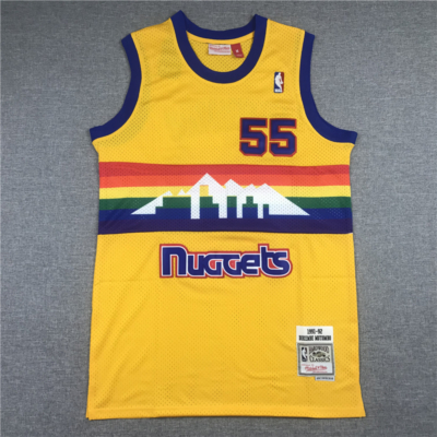 Dikembe MUTAMBO sárga classic Denver Nuggets mez