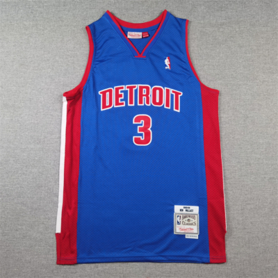 Ben WALLACE kék Detroit Pistons mez