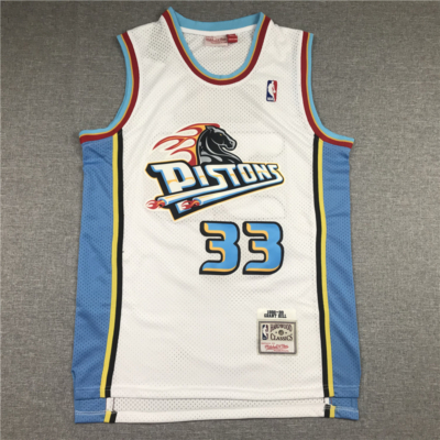 Grant HILL fehér Classic Swingman Detroit Pistons vintage mez