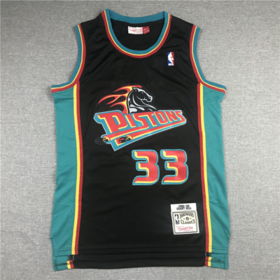 Grant HILL fekete Classic Swingman Detroit Pistons vintage mez