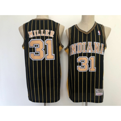 Reggie MILLER kék Classic striped Indiana Pacers M&N mez